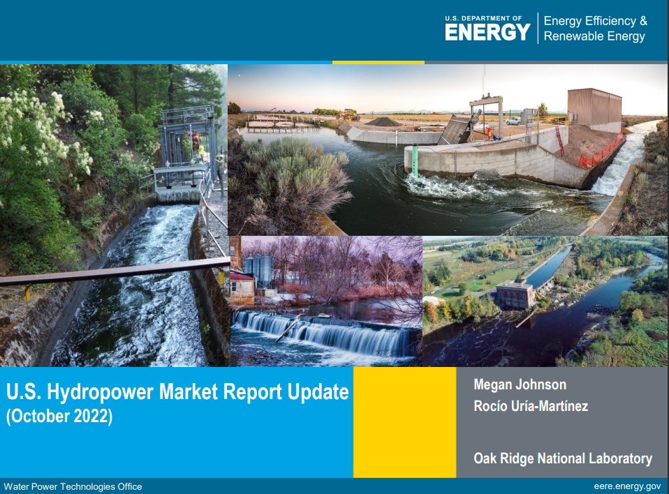 [DOE] U.S. Hydropower Market Report Update(October 2022) 발간